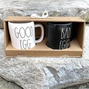 Rae Dunn Good Egg/Bad Egg Easter Mug Set